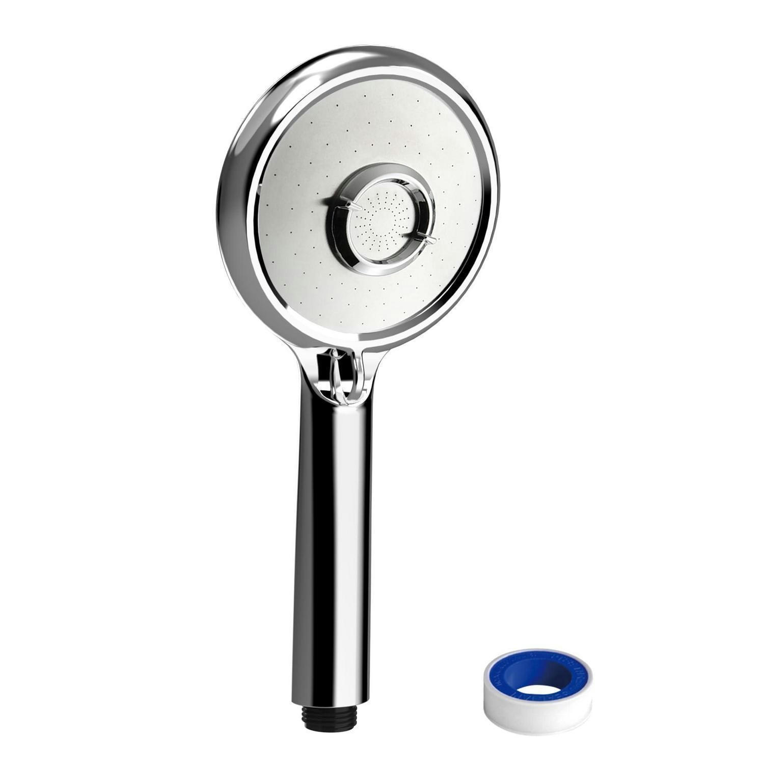 HANDBRAUSE mit 3 Strahlarten Chrom - Silberfarben, Metall (15/12.7/32cm)