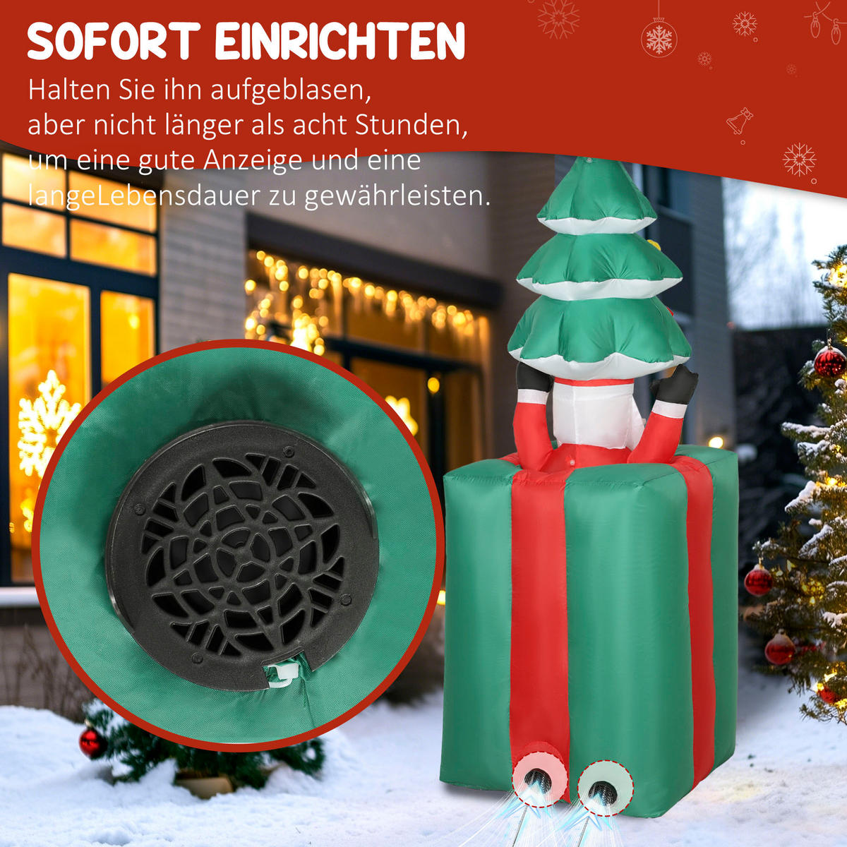 WEIHNACHTSMANN Rot 80.0/67.0/213.0cm - Rot, Textil (67/213/80cm)