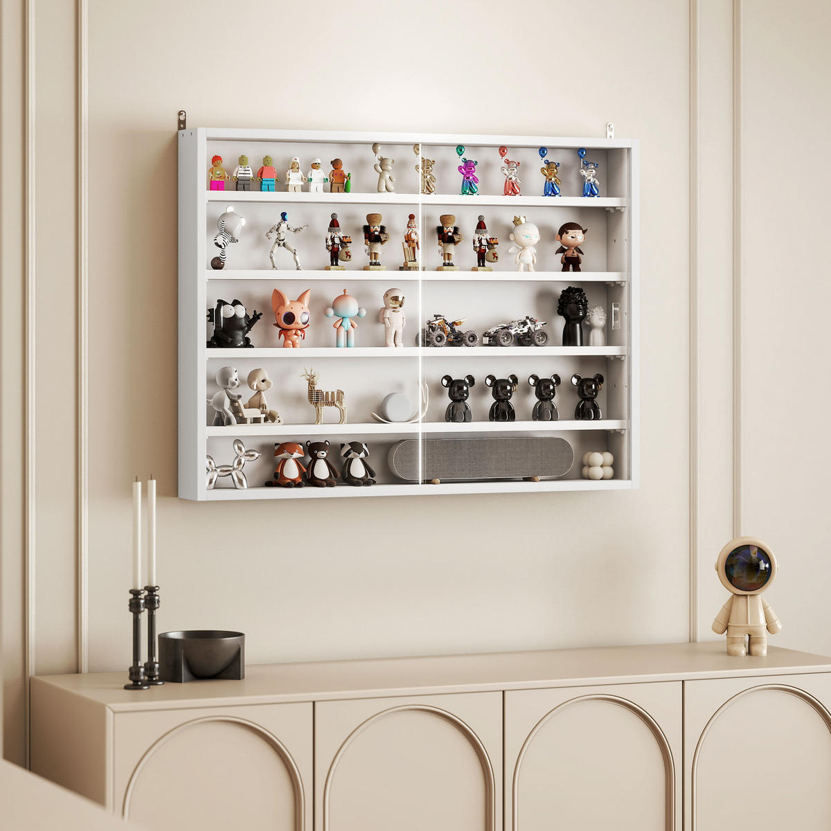 BÜCHERREGAL 80/9,5/60 cm Weiß - Weiß, Karton (203.2/152.4/24.13cm)