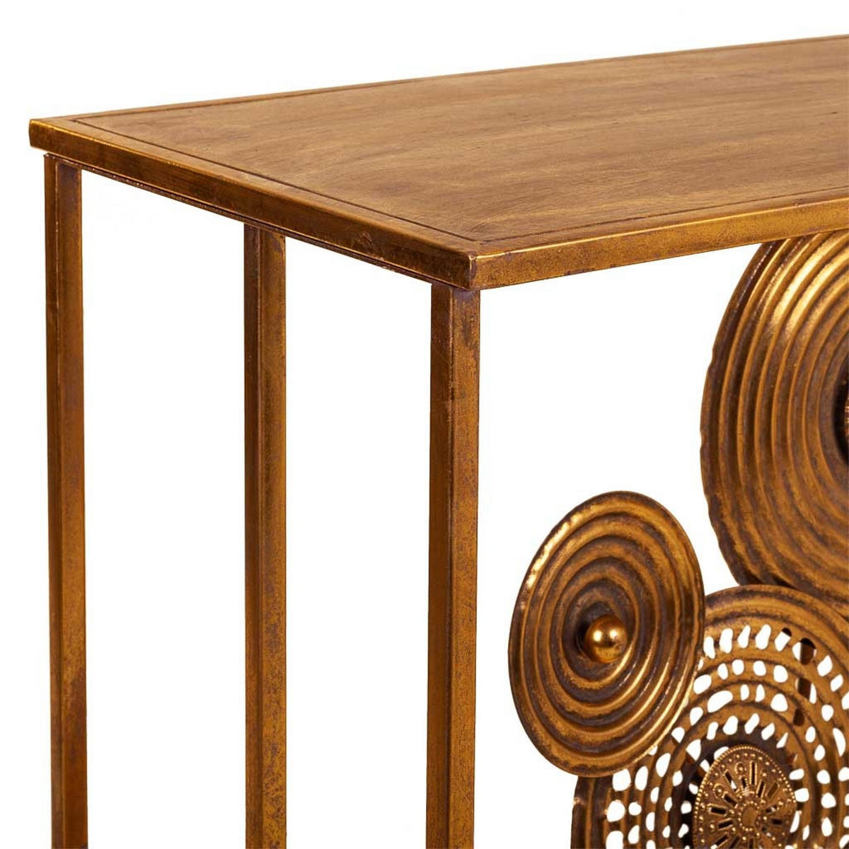 KONSOLENTISCH aus Metall, golden, 120x40x80cm - Goldfarben, Metall (40/120/80cm) - Wanderlust