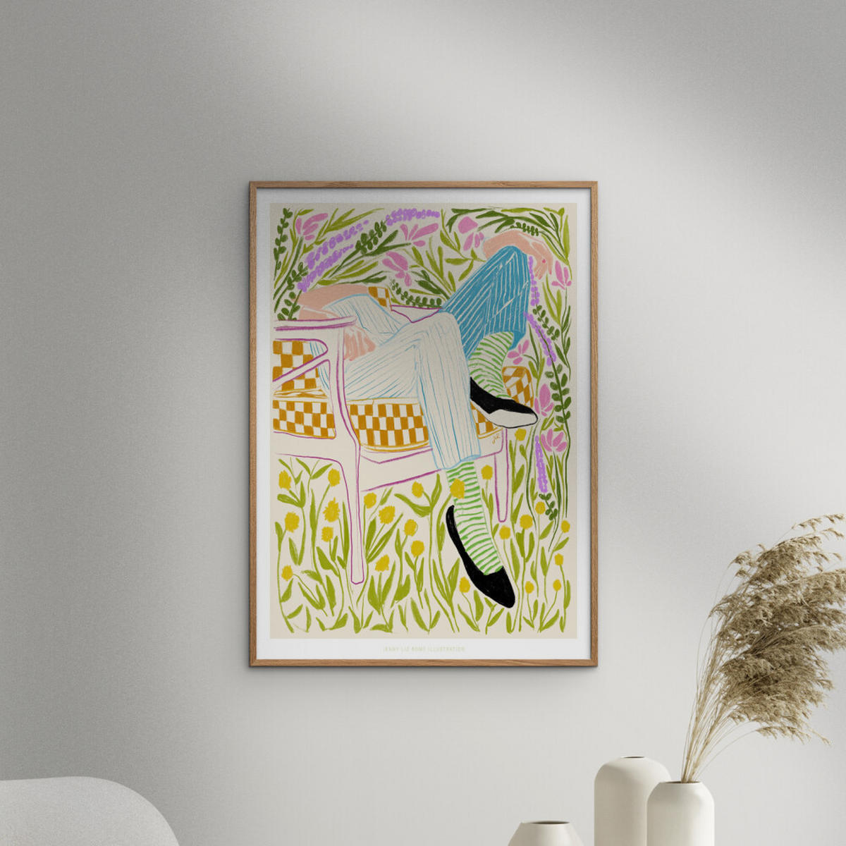POSTER Jenny Liz Rome - Quiet in the Garden 2 - Multicolor, Papier (70/100/0.1cm) - Poster&Frame