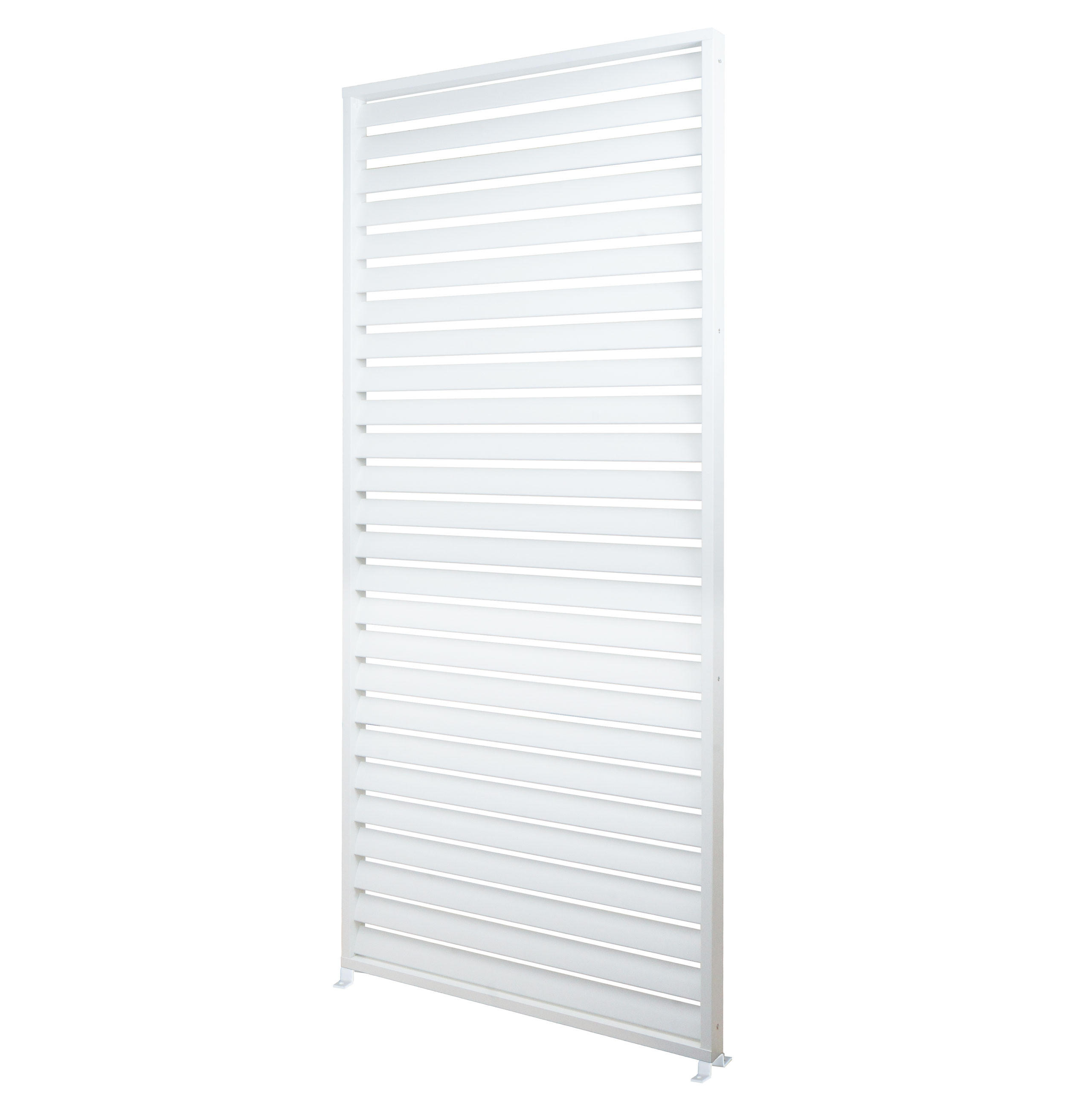 LAMELLENWAND FÜR PERGOLA Weiß - Weiß, Metall (94/213/15cm) - MCW