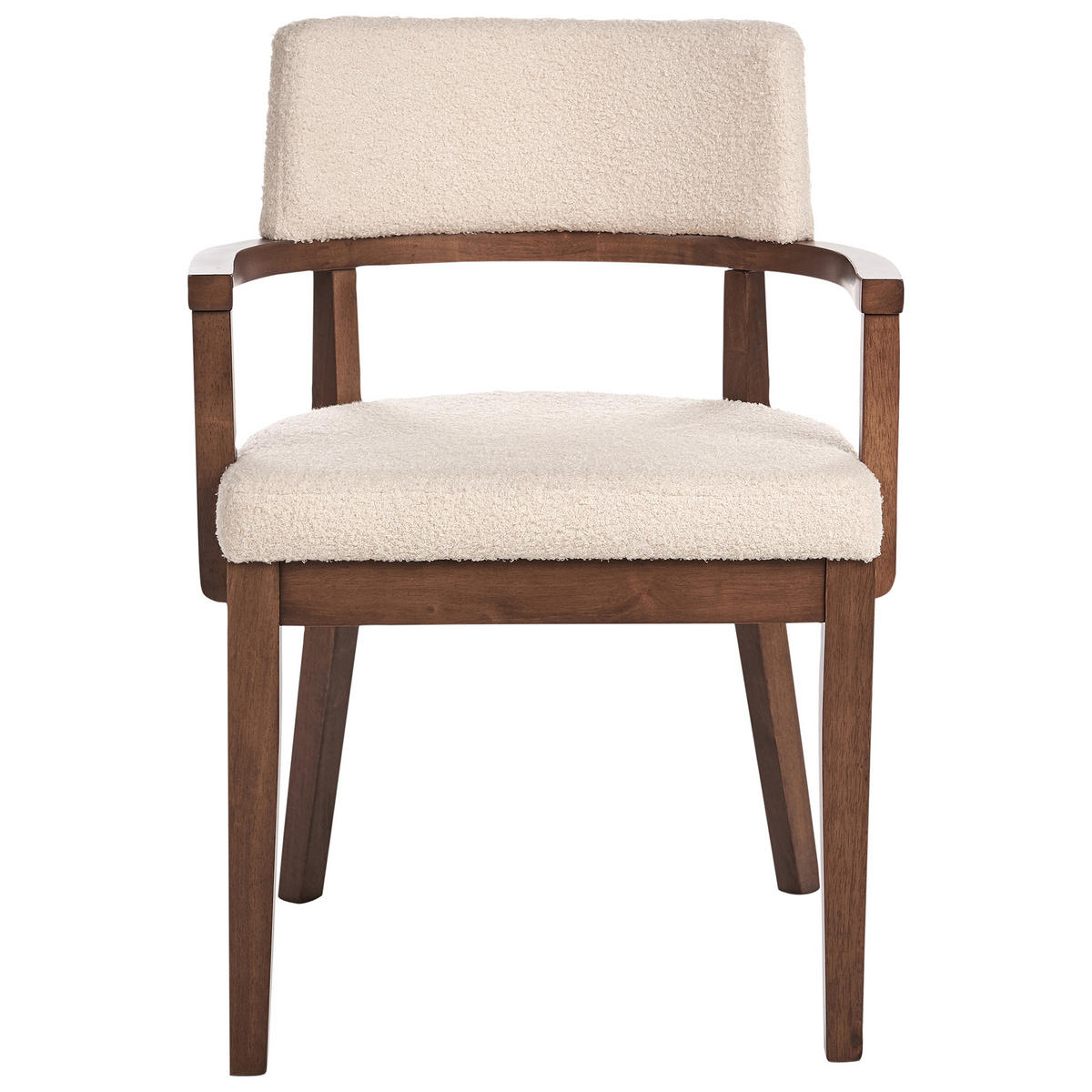 ESSZIMMERSTUHL 2er-Set Beige Dalbo - Beige/Braun, Textil (59/82/56cm) - Beliani