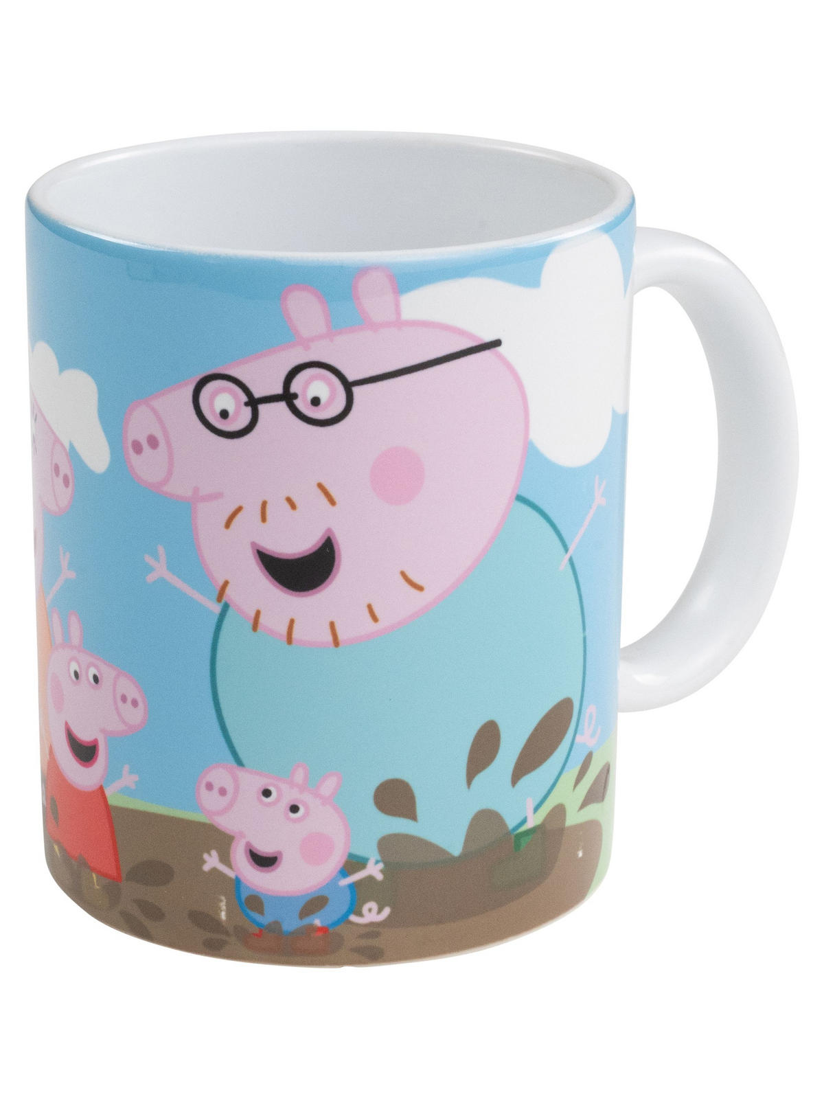 BECHER Peppa Wutz Matsch Mehrfarbig 320 ml - Multicolor, Keramik (0.32L) - United Labels