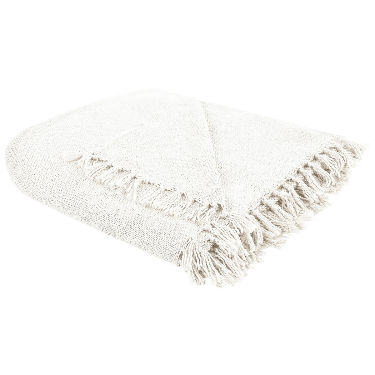 DECKE Weiß 150/200 cm Chaohani - Weiß, Keramik (150/200cm) - Beliani