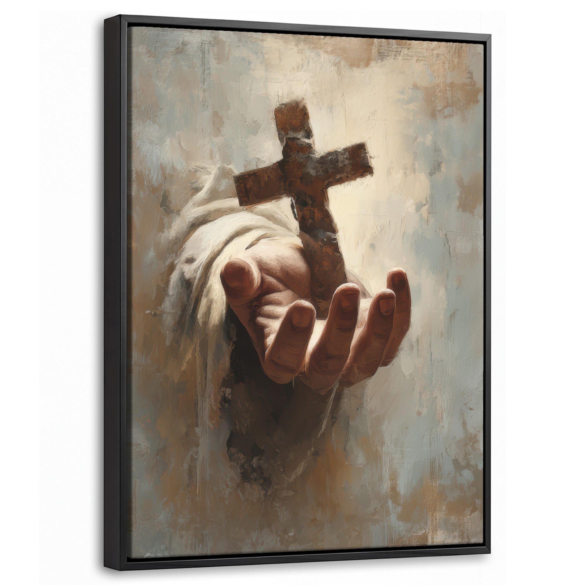 MuchoWow Leinwand Hellbraun 30x40 cm