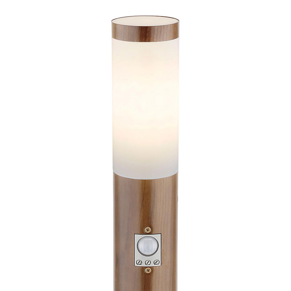 LED STEHLEUCHTE BOSTON Braun Holzoptik 2er Set - Braun, Metall (12.7/12.7/110cm) - Globo Lighting