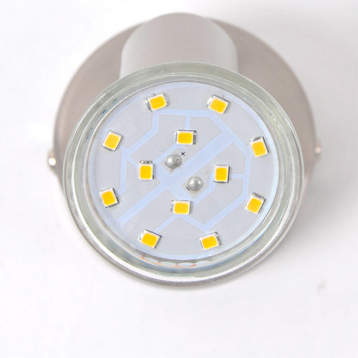 LED WANDLEUCHTE MATRIX Silber Matt Nickel - Silberfarben, Metall (7/14/14cm)