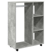 KLEIDERSCHRANK Betongrau 80/40/110 Cm Holzwerkstoff - Grau, Holzwerkstoff (40/110/80cm) - vidaXL