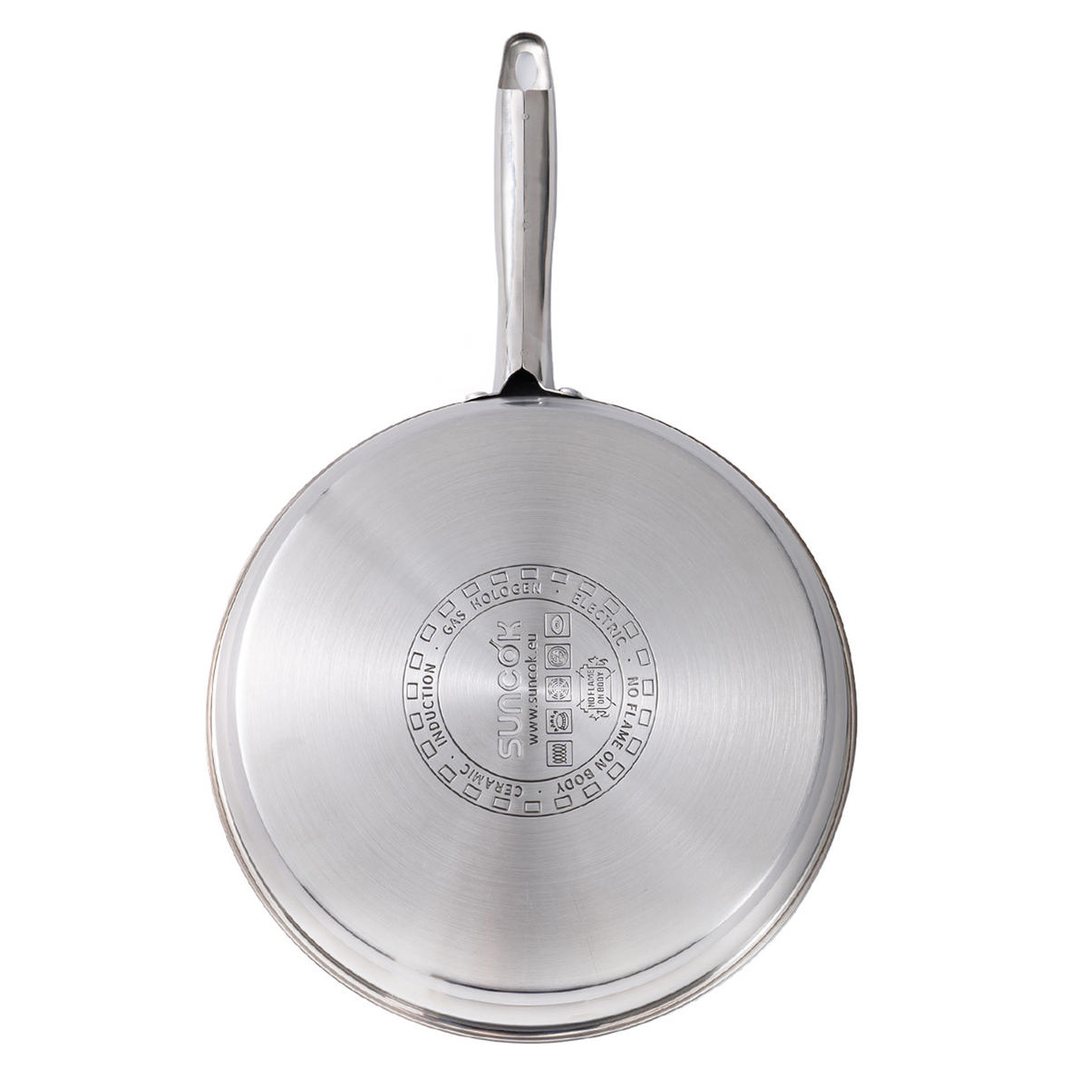PFANNENSET PD1 Edelstahl 3-teilig - Silberfarben, Metall - SUNCOK