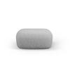 POUF Jenny aus Chenille-Stoff silber - Silberfarben, Textil (88/40/90cm) - Micadoni