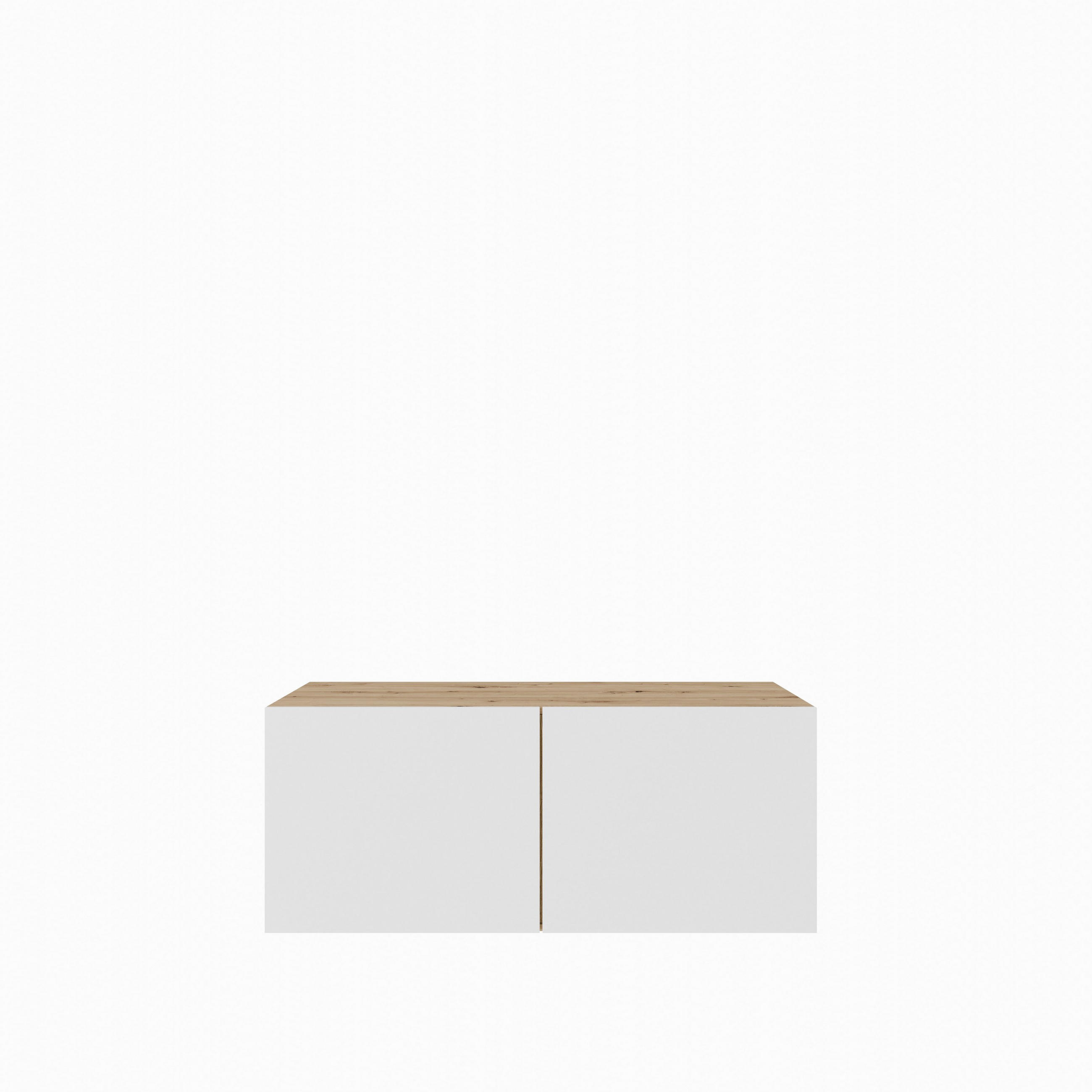 LOWBOARD MIVO 100/41/40 cm, Hängender TV-Schrank Eiche Artisan - Eiche Artisan, Holzwerkstoff (100/41/40cm) - MASSENO