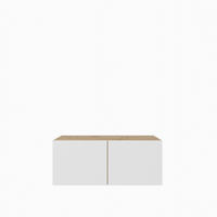 LOWBOARD MIVO 100/41/40 cm, Hängender TV-Schrank Eiche Artisan - Weiß/Eiche Artisan, Holzwerkstoff (100/41/40cm) - MASSENO