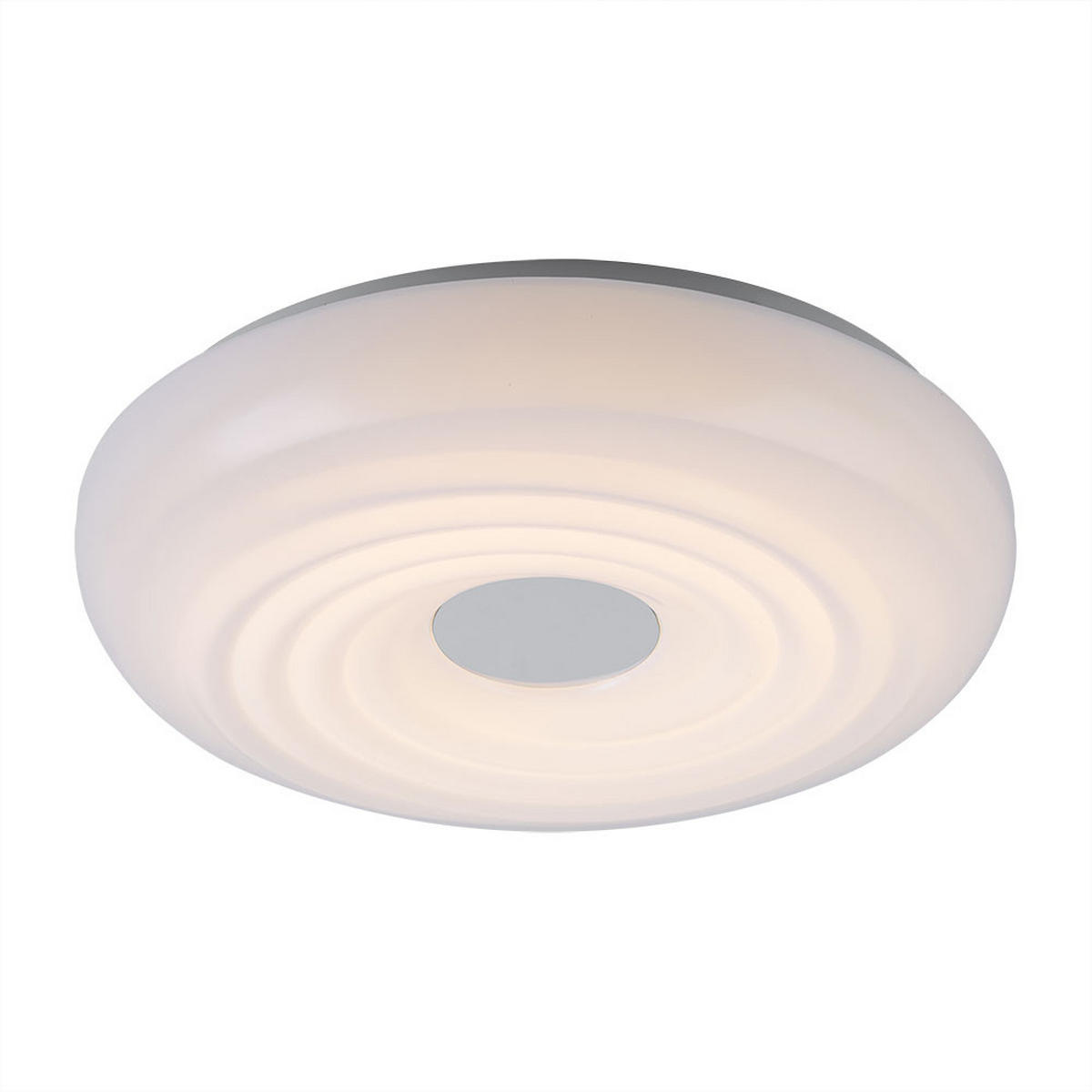 LED DECKENLEUCHTE Metall Weiß Rund - Weiß, Metall (35/35/8.5cm) - Globo Lighting