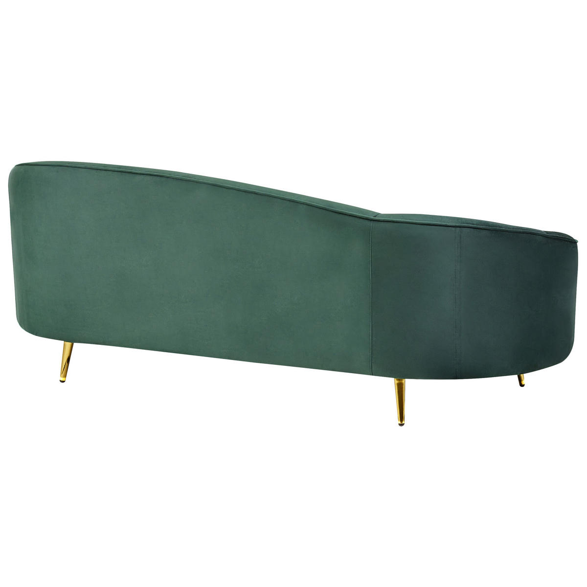3-SITZER-SOFA Samtstoff Smaragdgrün Savar - Hellgrün, Textil (183/75/85cm) - Beliani