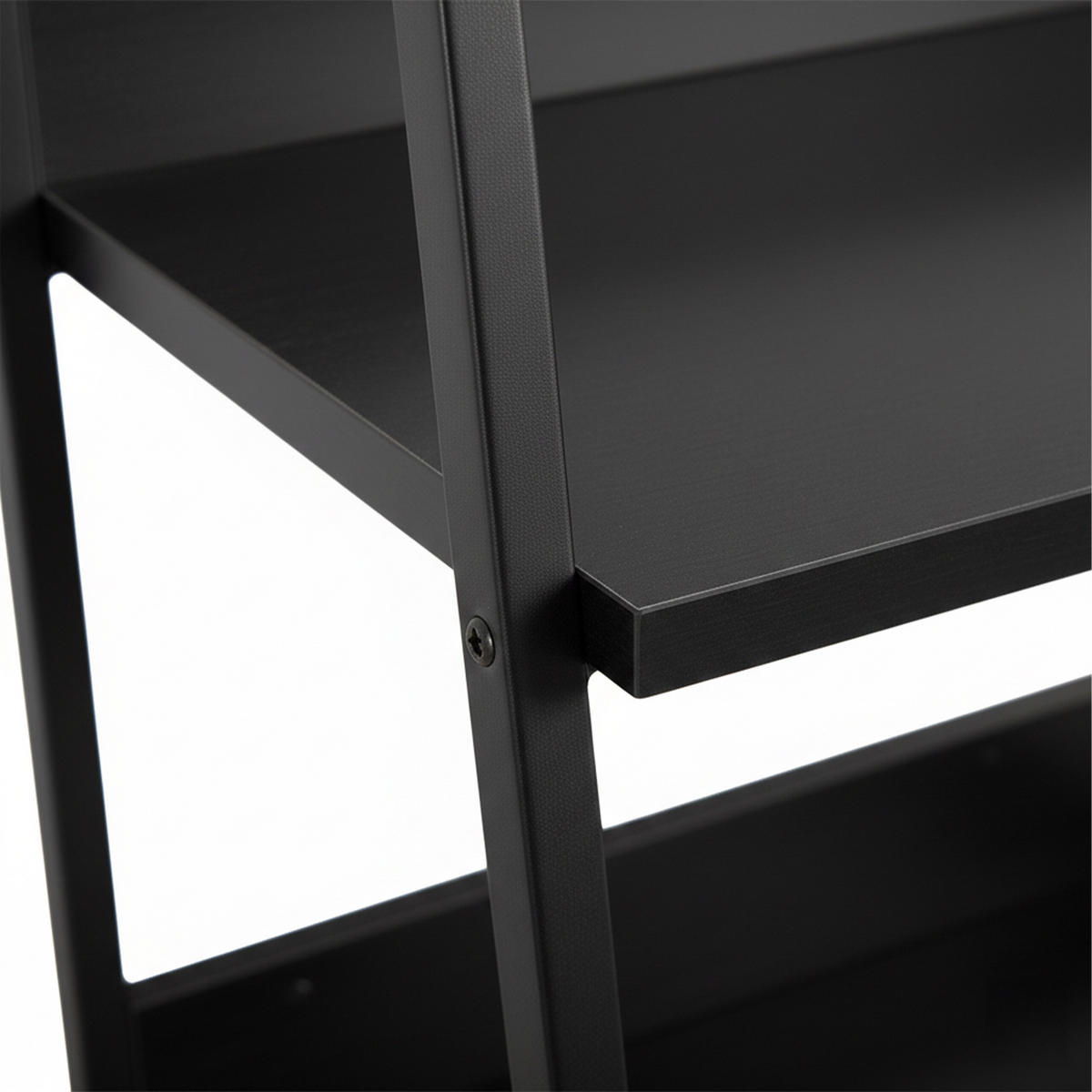 STANDREGAL - Schwarz, Holzwerkstoff/Metall (60/170/30cm) - Relaxdays