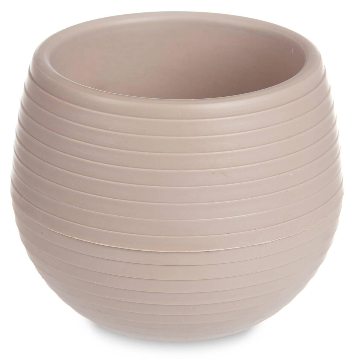 BLUMENTÖPFE Selbstbewässernd Ø 10 cm 3er-Set - Taupe, Kunststoff (10/10cm)