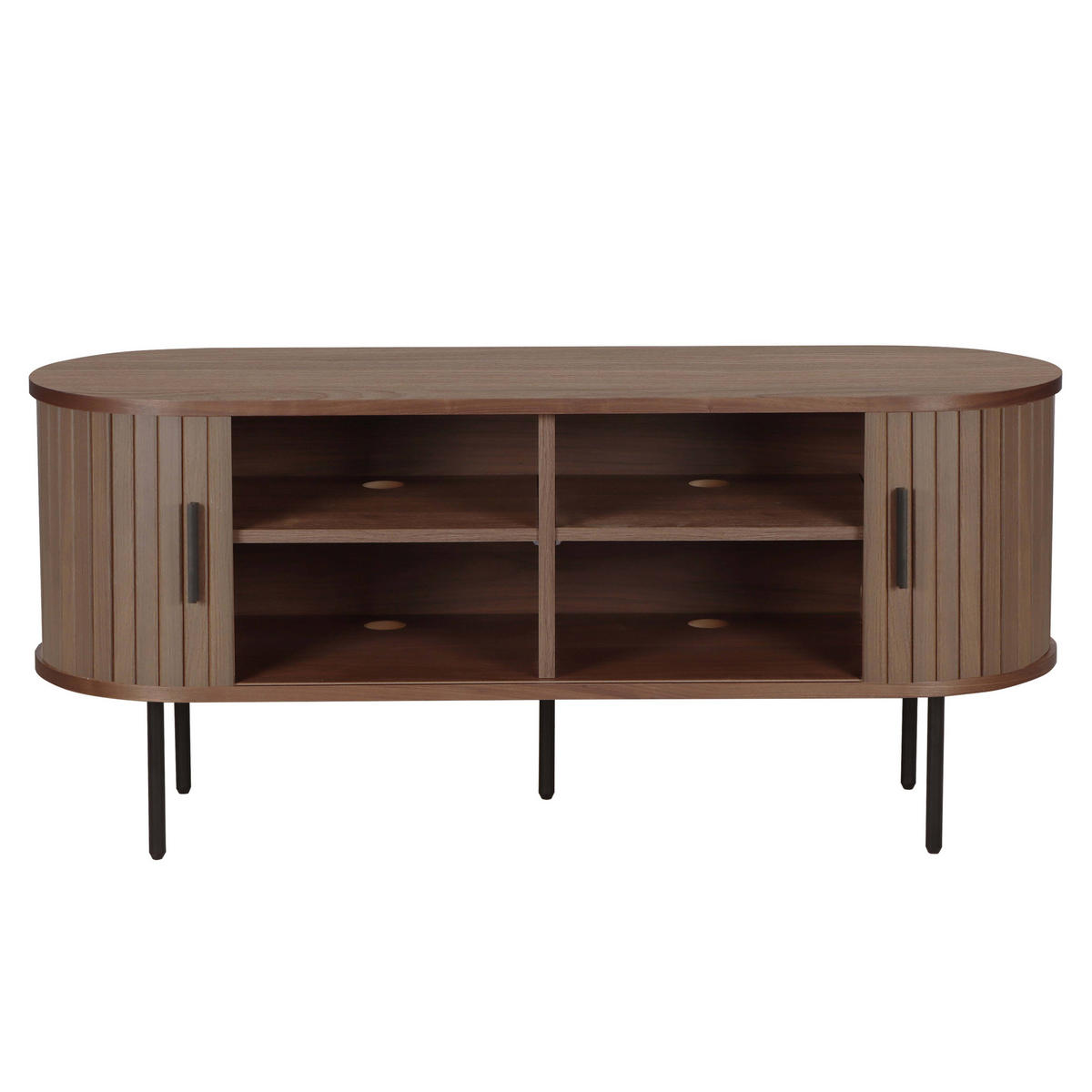 TV-SCHRANK, Braun - Braun, Holz (40/55/120cm) - Oviala