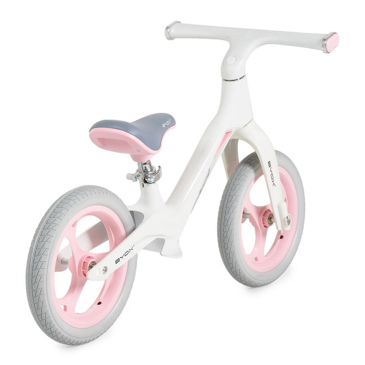 LAUFRAD Velori 12 Zoll Musik rosa Lenkerbeleuchtung Luftreifen Sitz verstellbar - Rosa, Metall (88/38/55cm)