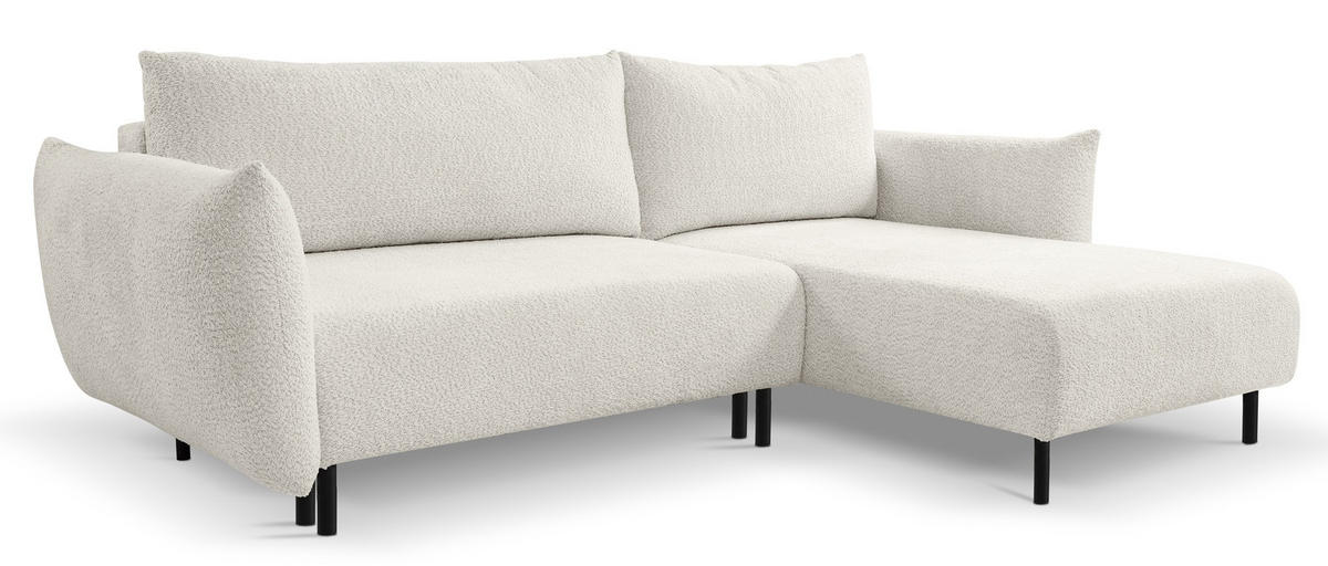 ECKSOFA Creme DELI Mit Schlaffunktion Rechts - Beige, Textil (257/171cm) - Sepro Meble