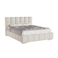 POLSTERBETT Bliss 180 x 200 cm mit Bettkasten und Lattenrost Federkernmatratze BONEL H3 - beige - Beige, Holz (180/206cm) - Panda Möbel