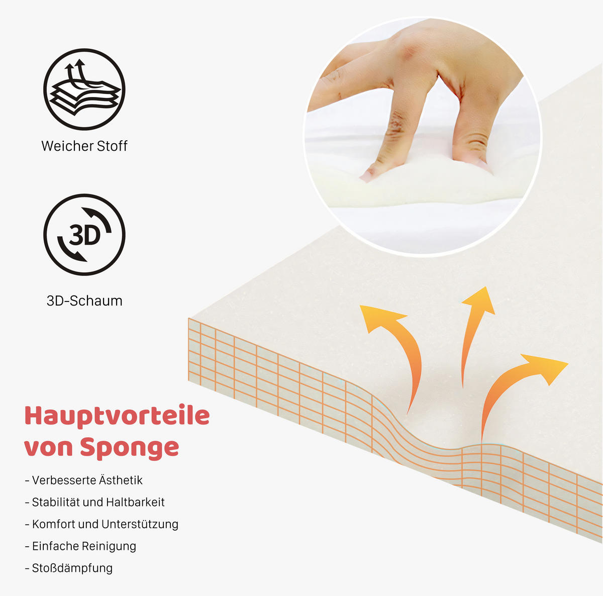 KOPFTEIL Verschiedene Farben DIY 90*155cm - Beige/Gelb, Textil (9/90/155cm) - Vercart