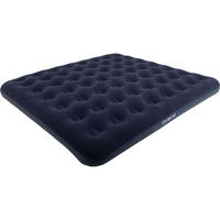 LUFTBETT Luftmatratze Camping 2 Personen 203x183x22cm blau aufblasbar ohne Pumpe - Blau, Kunststoff (183/203cm) - Avenli
