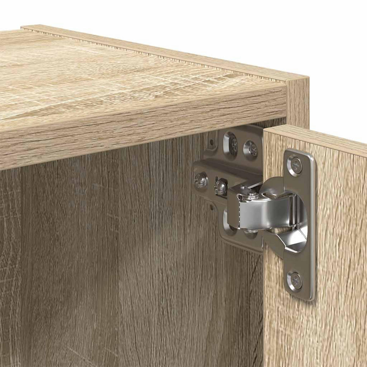 BÜCHESCHRANK mit 4 Türen 40/24/102 cm aus Holzwerkstoff Sonoma-Eiche Dekor - Sonoma Eiche, Holz (40/102/24cm) - vidaXL