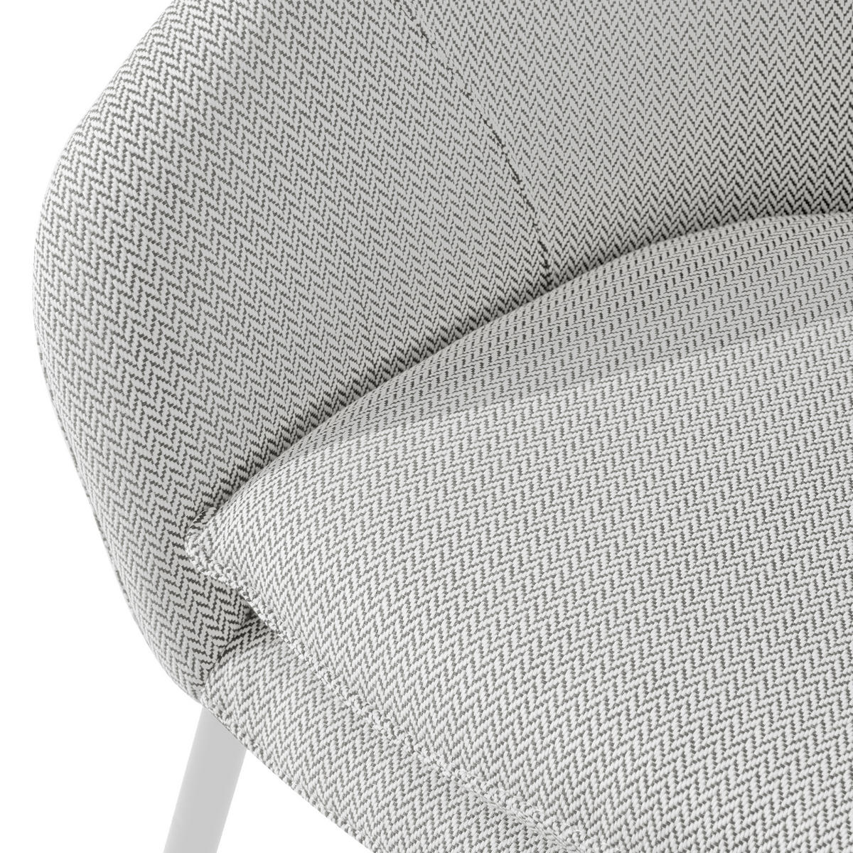 GARTENSESSEL SOLIS Loungesessel, - Hellgrau, Textil/Metall (69/76/66cm) - KONSIMO®