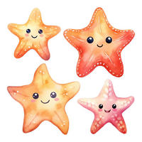 WANDAUFKLEBER 130x141cm - Lächelnder Seestern - Multicolor, Kunststoff (130/141/0.1cm) - Wallfluent