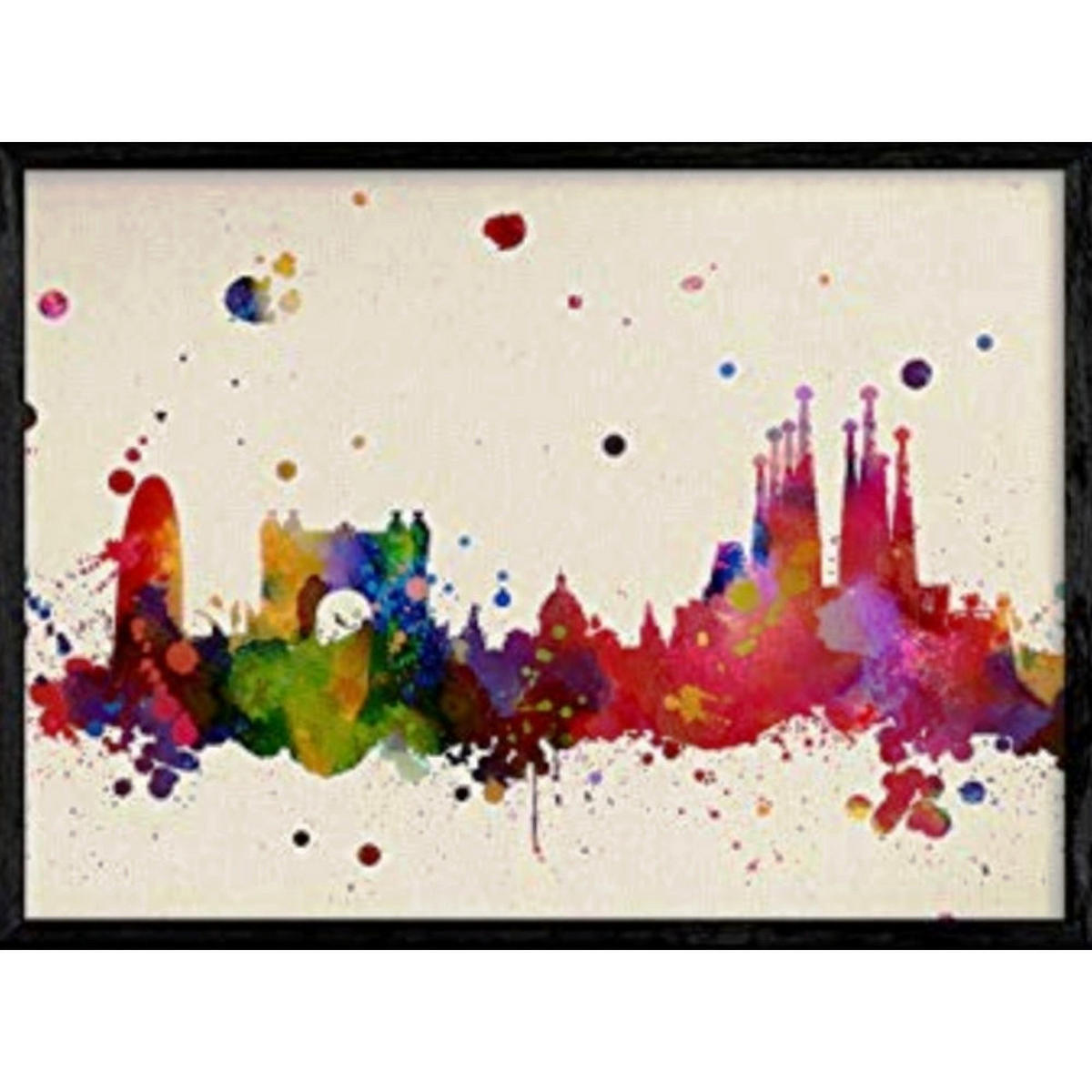 POSTER Barcelona A4 Rahmenlos - Klar, Papier (29.7/5/21cm) - Nacnic