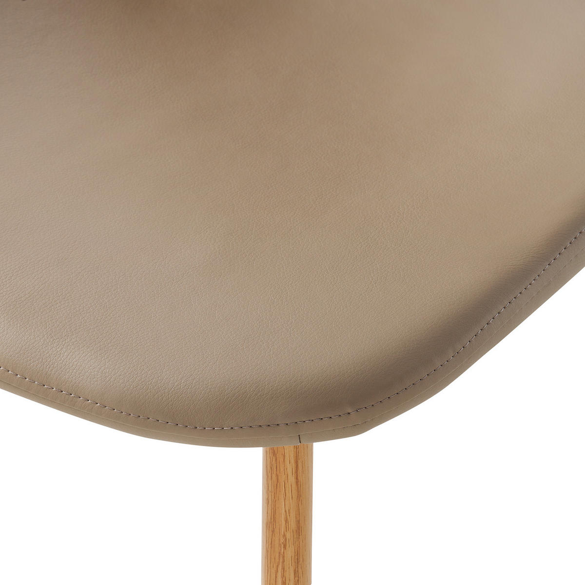 POLSTERSTUHL - Taupe, Kunststoff/Metall (44/87/52cm) - home24