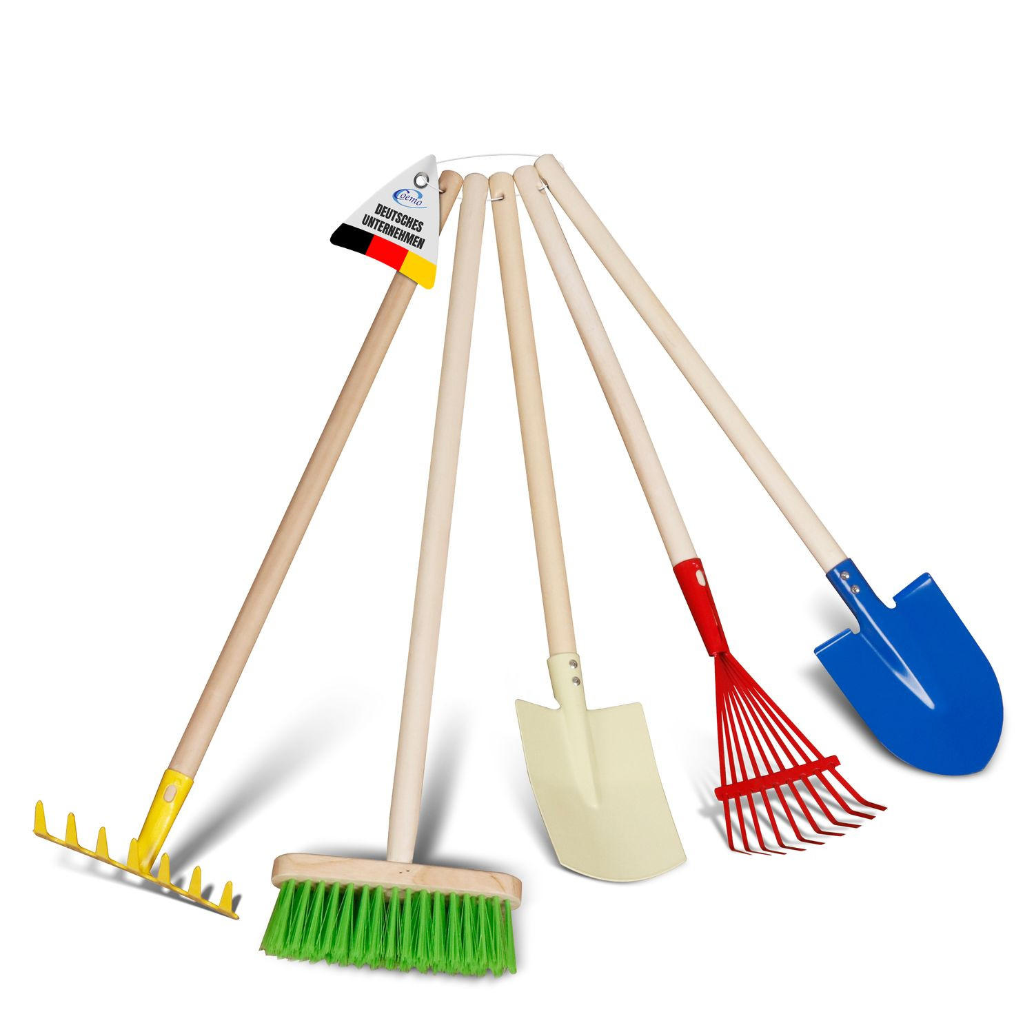 KINDER-GARTENGERÄTE 5 Teile - Multicolor, Holz (70/15/10cm) - Coemo