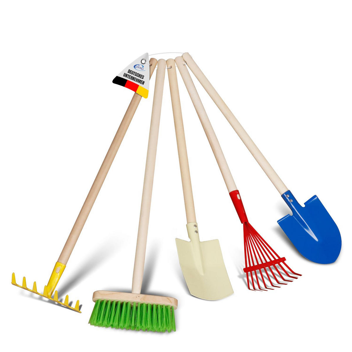 KINDER-GARTENGERÄTE 5 Teile - Multicolor, Holz (70/15/10cm) - Coemo