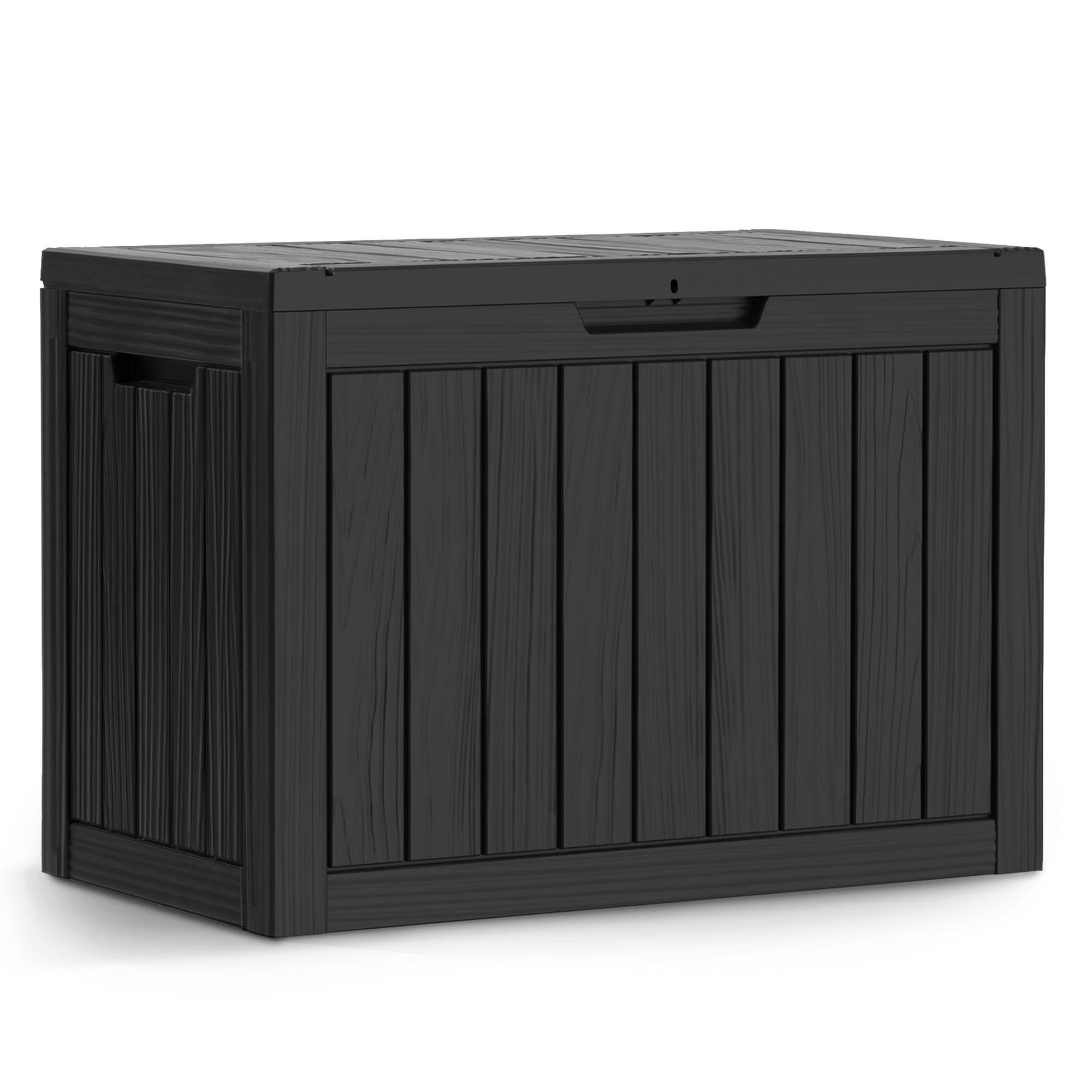 GARTENBOX 170L Schwarz - Schwarz, Kunststoff (77.5/55.5/43cm) - Akord
