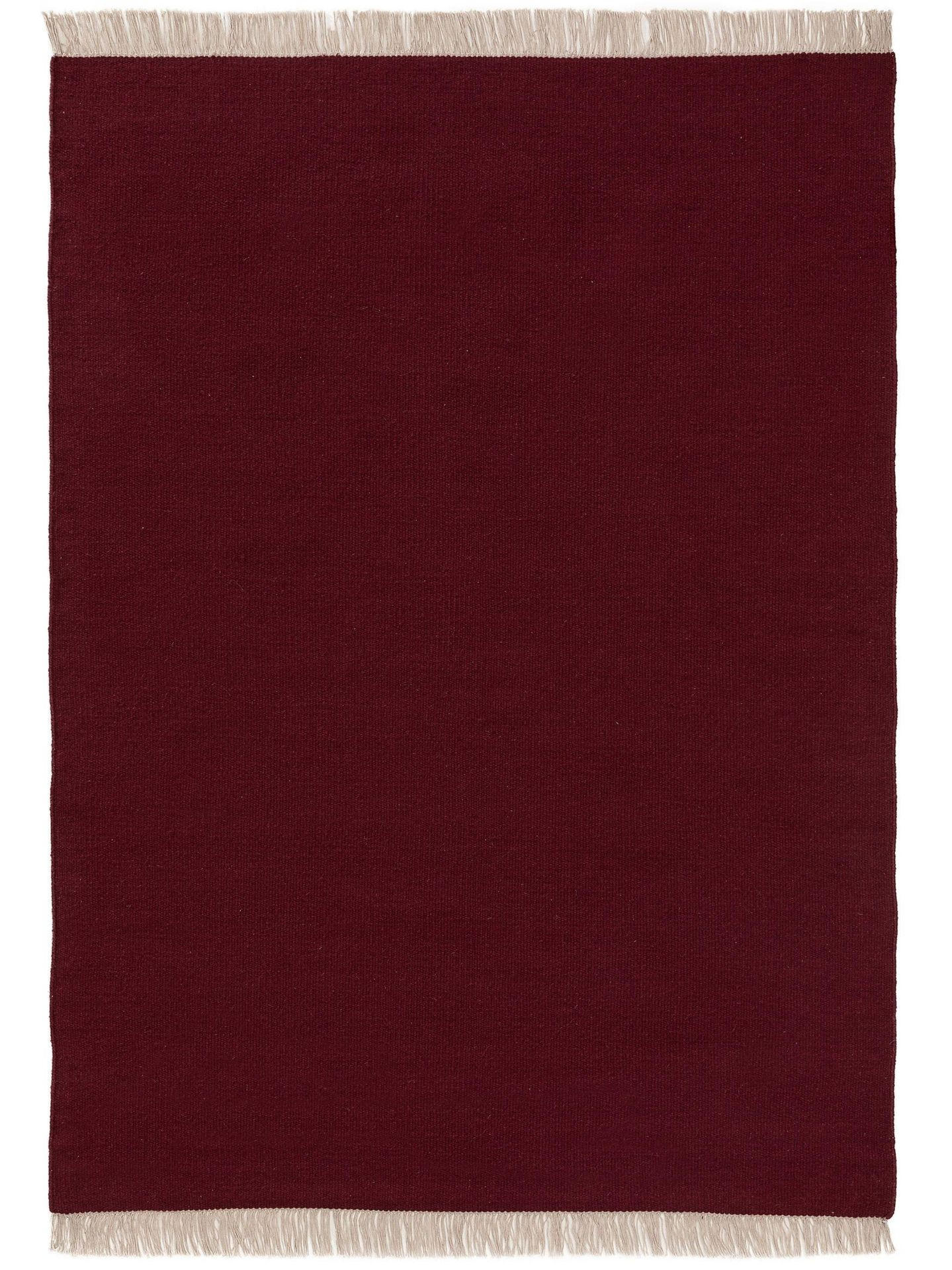 WOLLTEPPICH Liv Dunkelrot 120x170 cm - Rot, Textil (120/1cm) - KUNSTLOFT