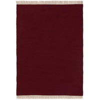 WOLLTEPPICH Liv Dunkelrot 120x170 cm - Rot, Textil (120/1cm) - KUNSTLOFT