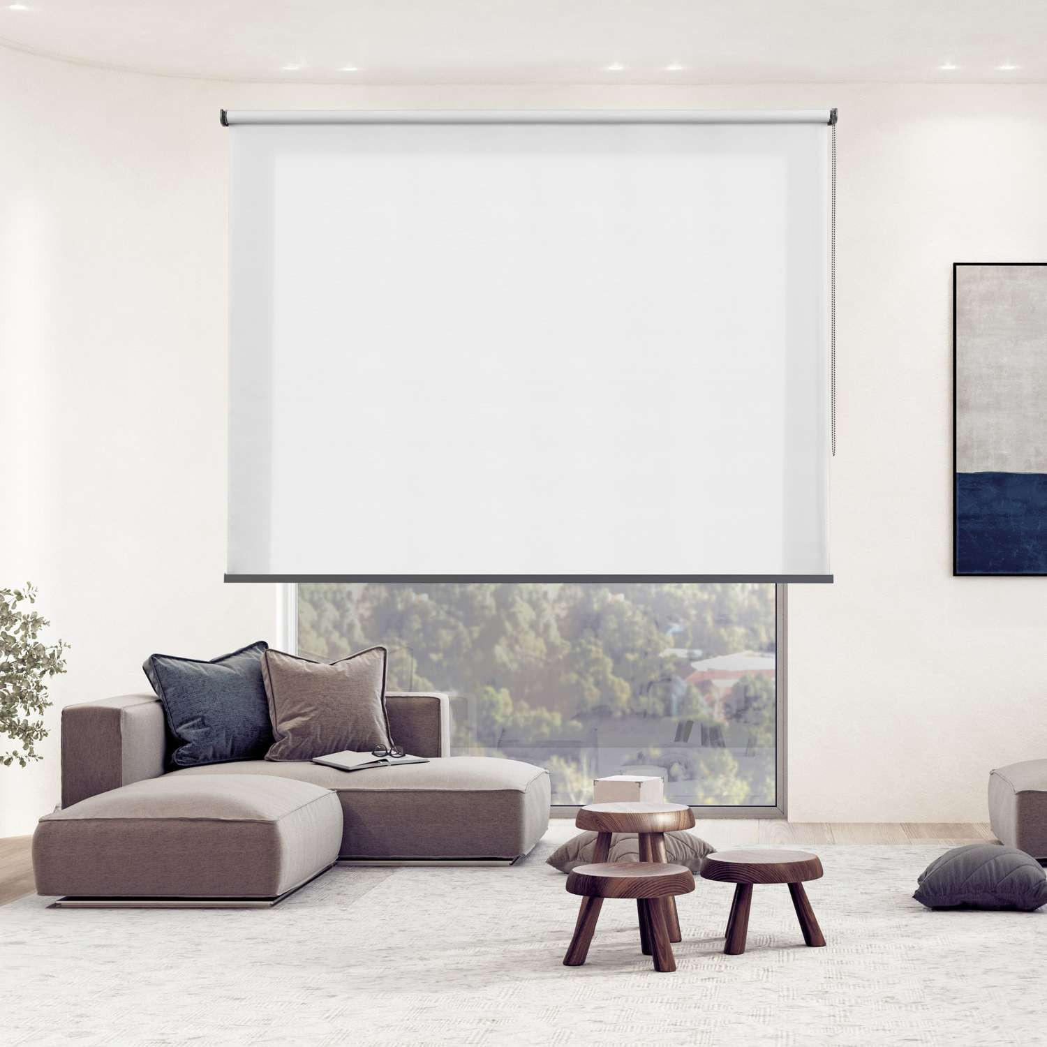 ROLLO Weiß, 160 cm x 180 cm - Weiß, Kunststoff (160/180cm) - STORESDECO