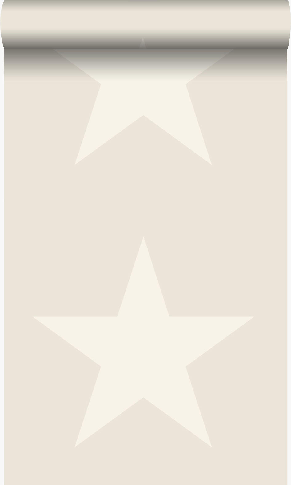 TAPETE Sterne 53 cm x 10.05 m - Beige, Papier (53/1000cm) - Origin Wallcoverings