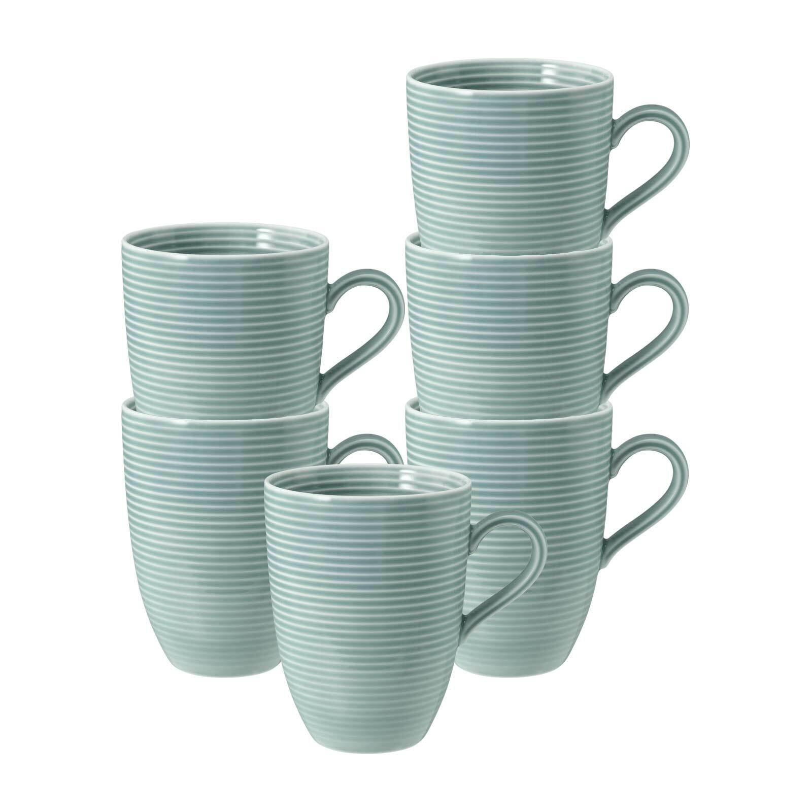 KAFFEEBECHER Beat Color Glaze Arktisblau 350 ml 6er Set - Blau, Keramik (0.35L) - Seltmann Weiden