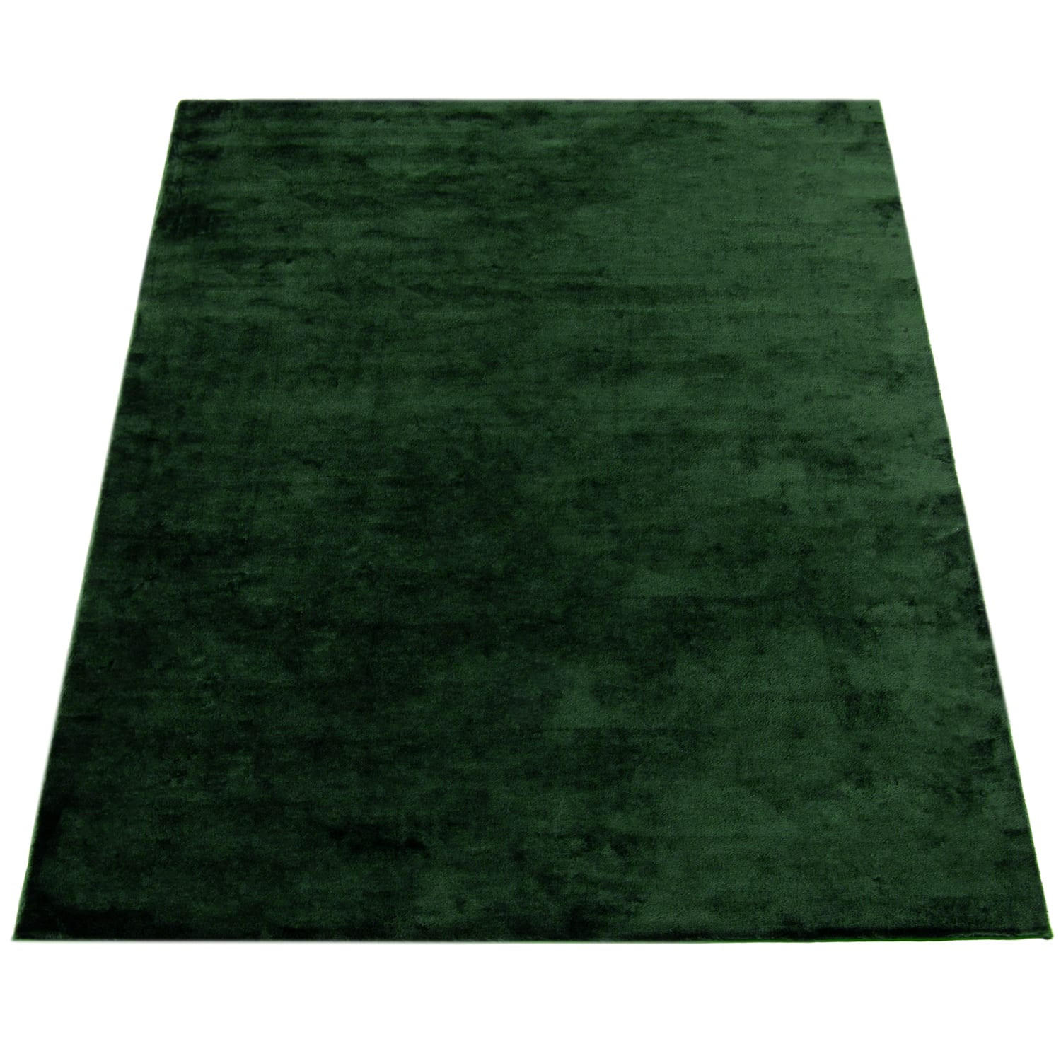 TEPPICH Kurzflor waschbar Unifarben Wohnzimmer schmutzabweisend Grün Läufer 60x100 - Grün, Textil (60/100cm) - KADIMA DESIGN