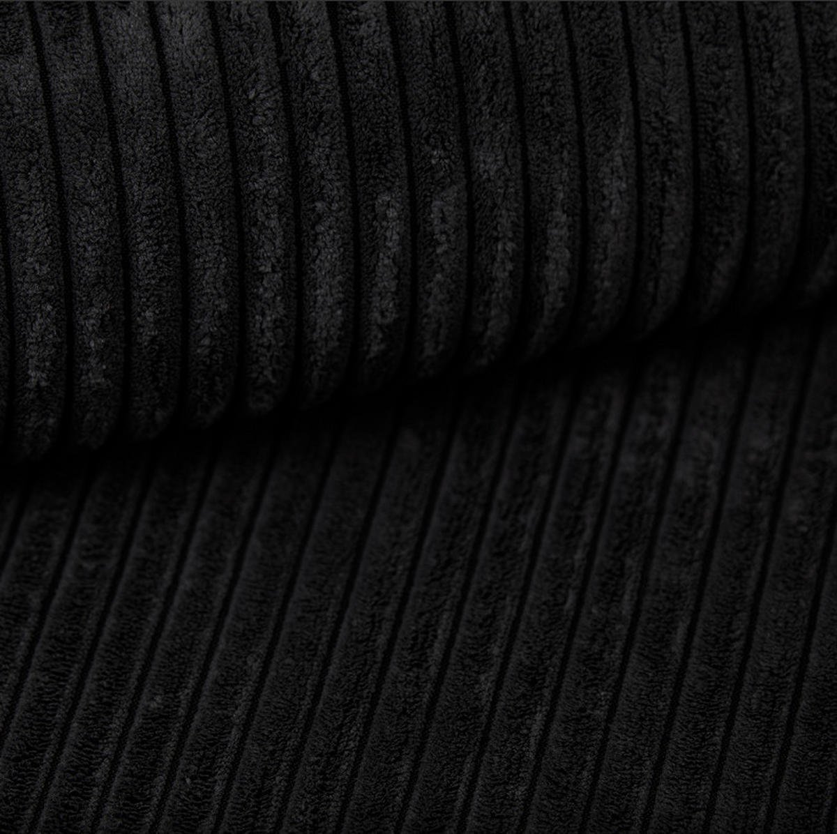 SCHLAFSOFA BEST und Bettkasten Stoff Cord-Poso Schwarz - Schwarz, Holz (246/83/98cm) - Kaiser Möbel