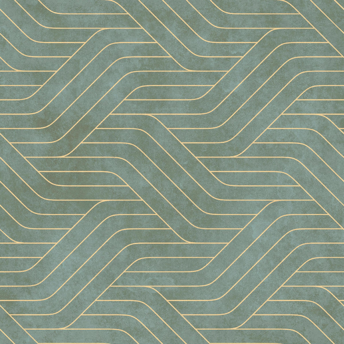 VLIESTAPETE - Danea Jade/Gold - Blau, Papier/Kunststoff (53/1000cm) - Superfresco Easy