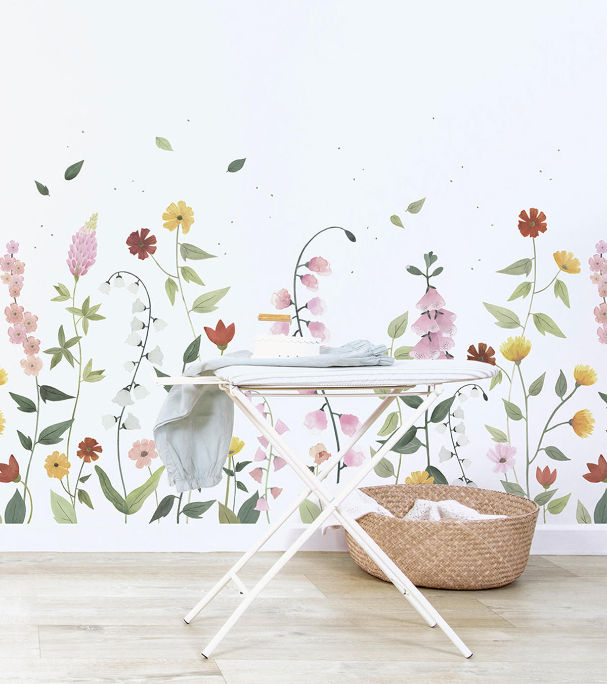 PANORAMA VLIESTAPETE Eden Blumen 2 m x 3 m, mehrfarbig - Multicolor/Grün, Papier (300/200cm) - Lilipinso