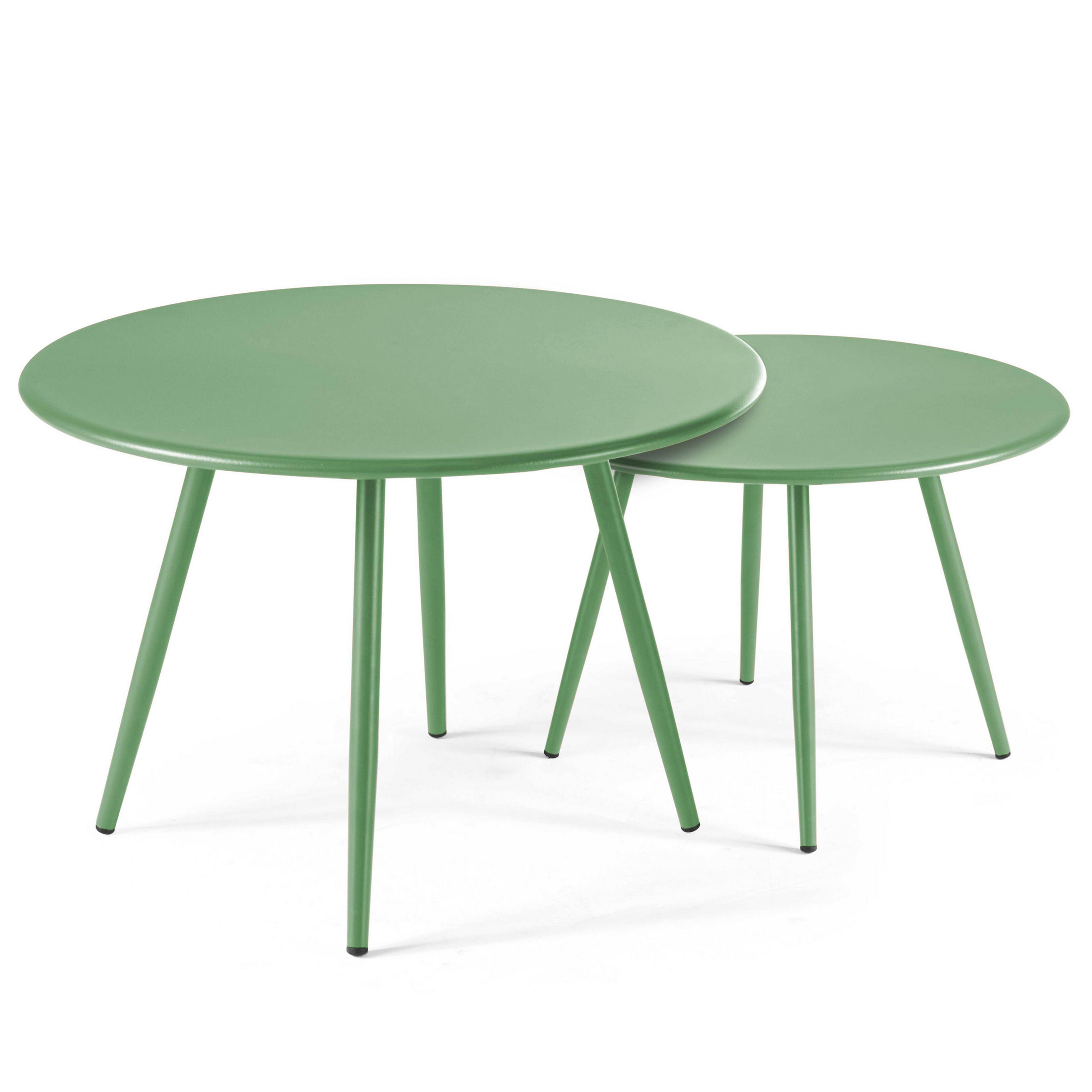Oviala Garten-Loungetisch Grün 50x34x50 cm
