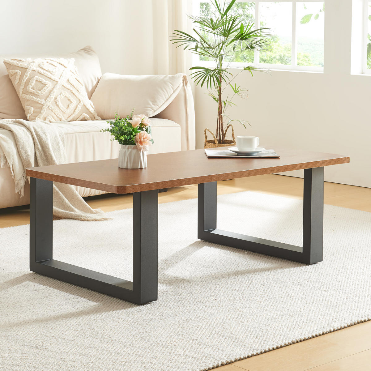 TISCHGESTELL-SET 2 TLG. Makers - Schwarz, Metall (64/40/10cm) - [en.casa]