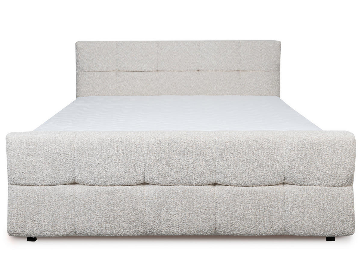 BOXBETT Modena 1 hellbeige 180/200 cm - Beige, Textil (180/200cm) - wonello