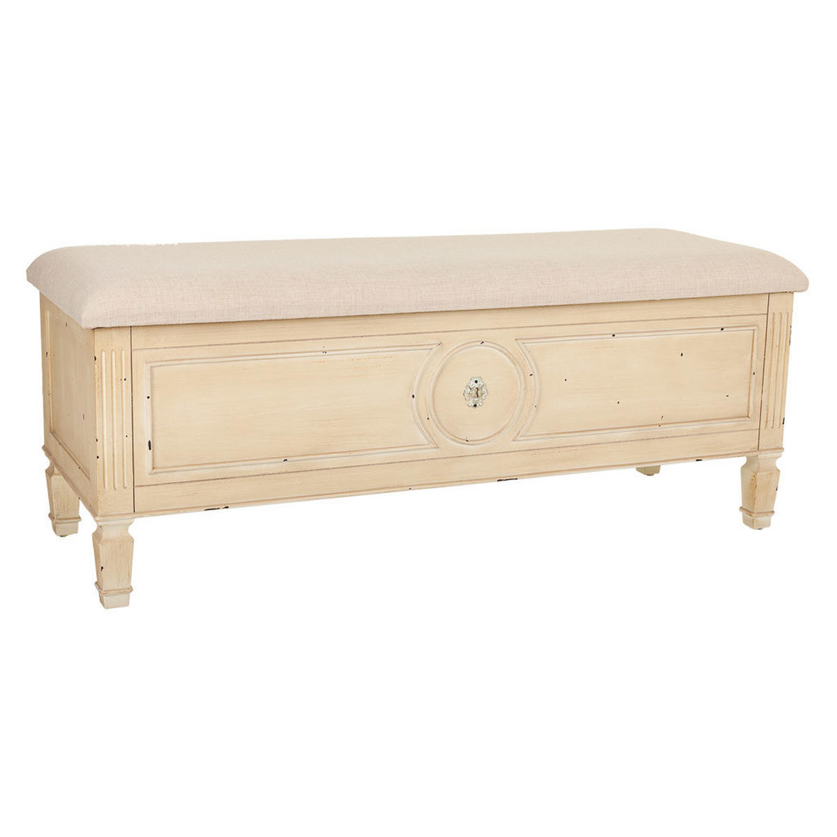 BANK aus Holz 120x43x48 cm - Beige, Holz (120/48/43cm) - Wanderlust