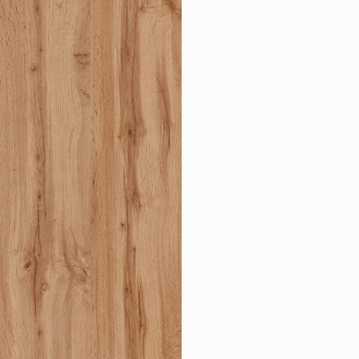 KÜCHENINSEL Glänzendes Weiß, Eiche 90/160/90 cm - Eichefarben/Weiß, Holzwerkstoff (160/90/90cm) - DMORA