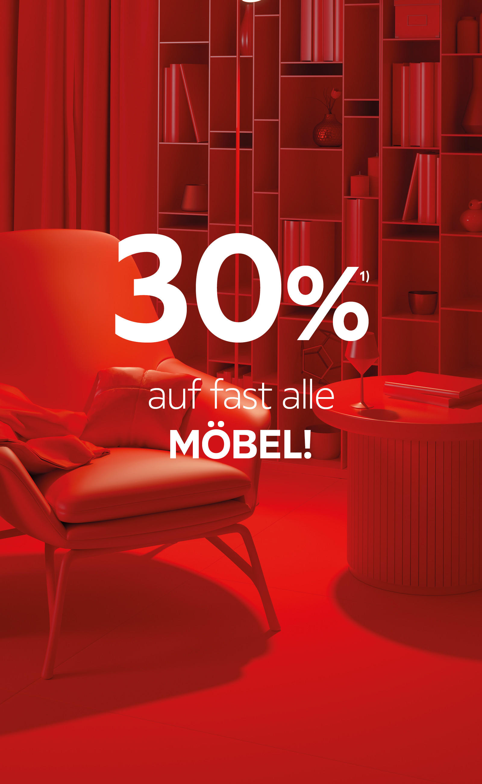 30% auf fast alle Möbel